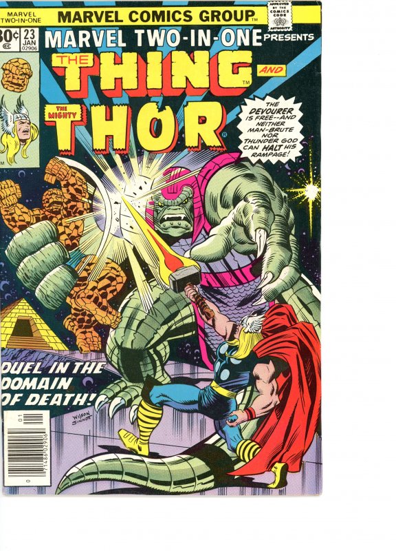 Marvel Two-In-One 23 VG/F  Thor