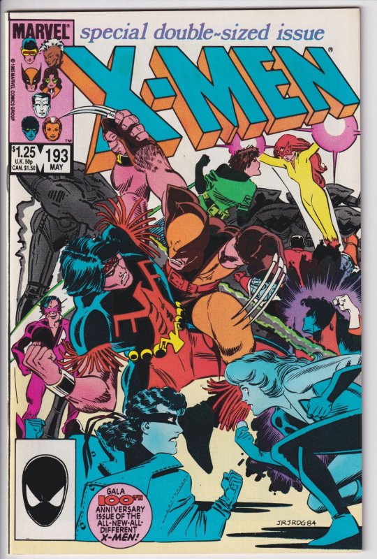 X-MEN #193 (May 1985) NM 9.4 white!