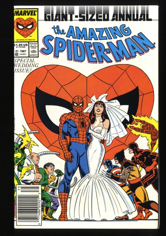 Amazing Spider-Man Annual #21 NM+ 9.6 Wedding of Mary Jane and Peter Parker!