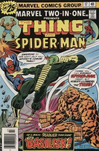 Marvel Two-In-One #17 FN ; Marvel | the Thing Spider-Man