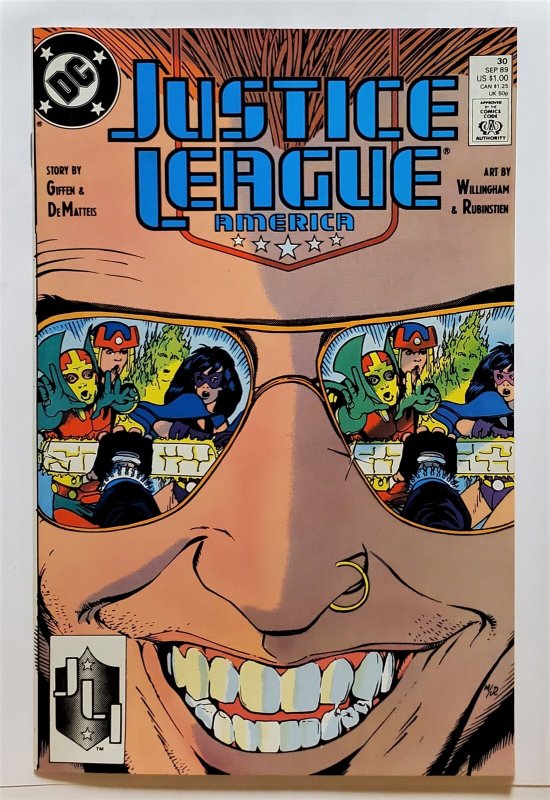 Justice League America #30 (Sept 1989, DC) 8.5 VF+