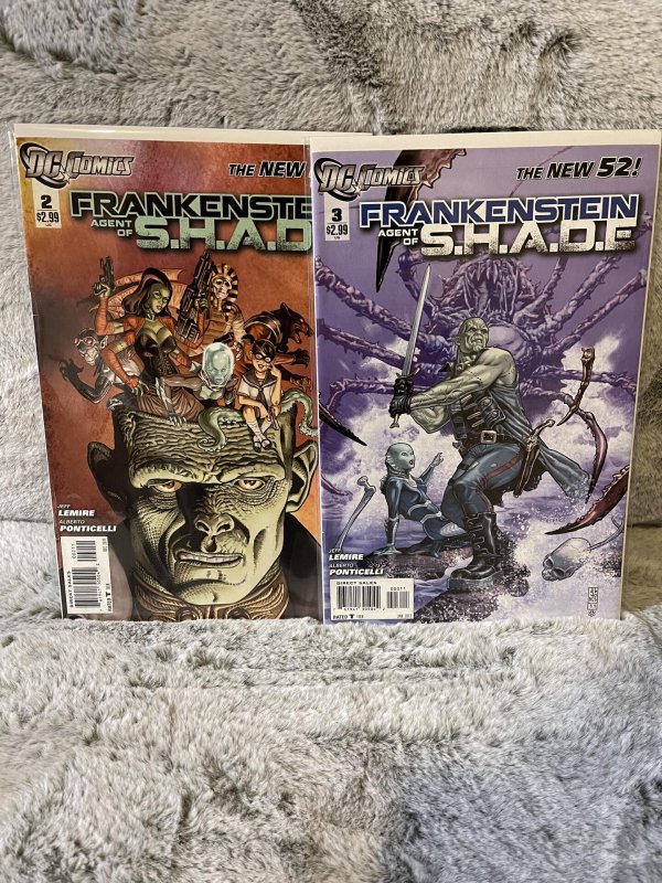 Frankenstein, Agent of S.H.A.D.E. #2 & #3 Multi Issue Lot (2012)