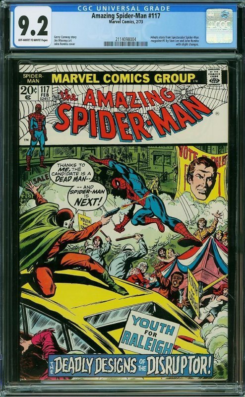 Amazing Spider-Man #117 (1973) CGC 9.2 NM-