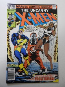 The X-Men #124 (1979) VG Condition stain bc, tape pull bc