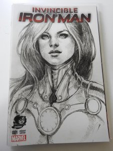 Invincible Iron Man #1 Phantom Exclusive Siya Oum Sketch Variant (2015)