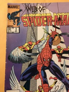 WEB OF SPIDER-MAN #2 : Marvel 5/85 Fn; Vultures, Kingpin, Louise Simonson art