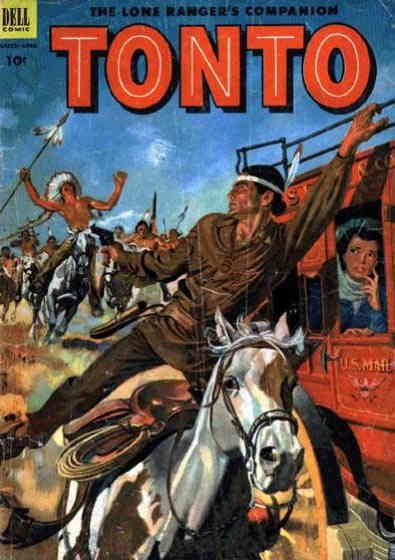Lone Ranger's Companion Tonto, The #10 FN ; Dell | March 1953 western