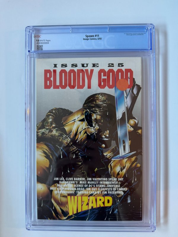 Spawn #11 CGC 9.8 - Frank Miller story - McFarlane cover & art - Spawn poster