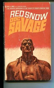 DOC SAVAGE-RED SNOW-#38-ROBESON-G/VG-JAMES BAMA COVER-1ST EDITION G/VG