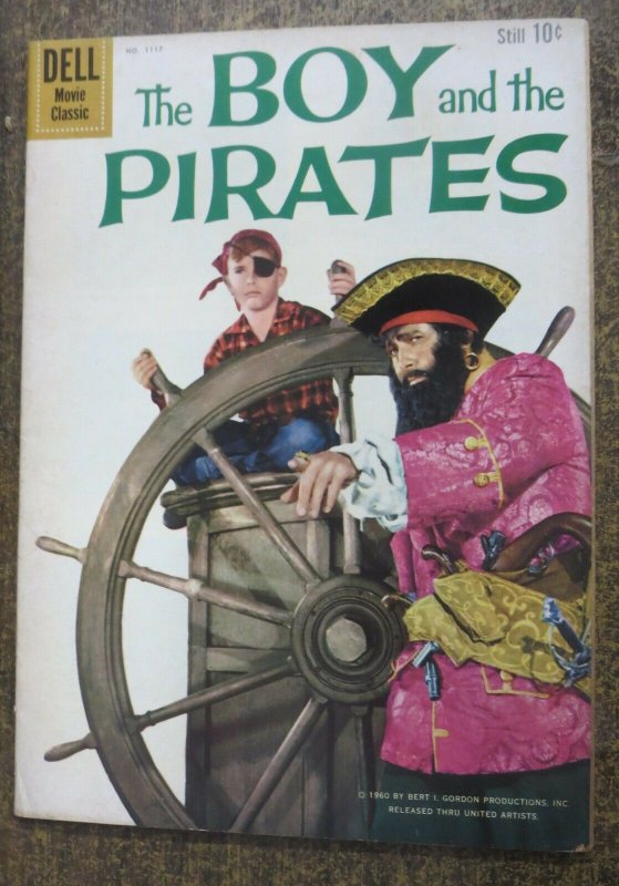 DELL FOUR COLOR #1117 (Dell, 1960) VG+ The Boy and The Pirates Photo Cover!