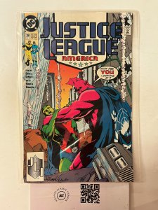Justice League America #39 NM DC Comic Book Batman Flash Booster Gold 27 HH9