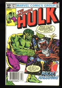 Incredible Hulk #271 FN 6.0 Newsstand Variant 1st Rocket Raccoon!