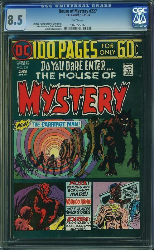 House of Mystery #227 (1974) CGC 8.5 VF+