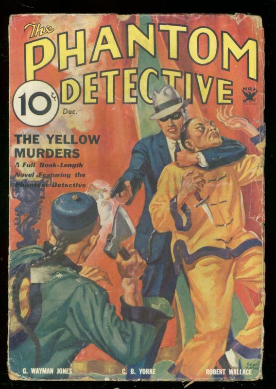 PHANTOM DETECTIVE DEC 1933-YELLOW MURDERS ASAIN MENACE VG