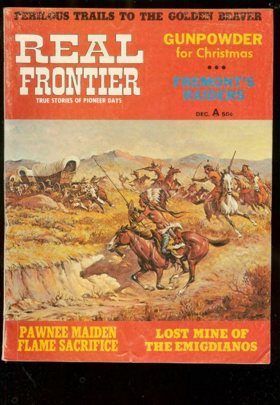 REAL FRONTIER PULP-DEC 1970-FRED HARMAN INDIAN ATTACK C VG