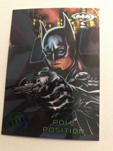 POLE POSITION #33 card : BATMAN FOREVER Metal 1995 Fleer; NM/M