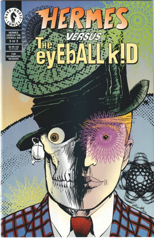 Hermes Vs. The Eyeball Kid #1, 2, 3 Complete set!