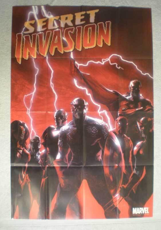 SECRET INVASION Promo Poster, 24x36, 2008, Unused, Skrull Captain America