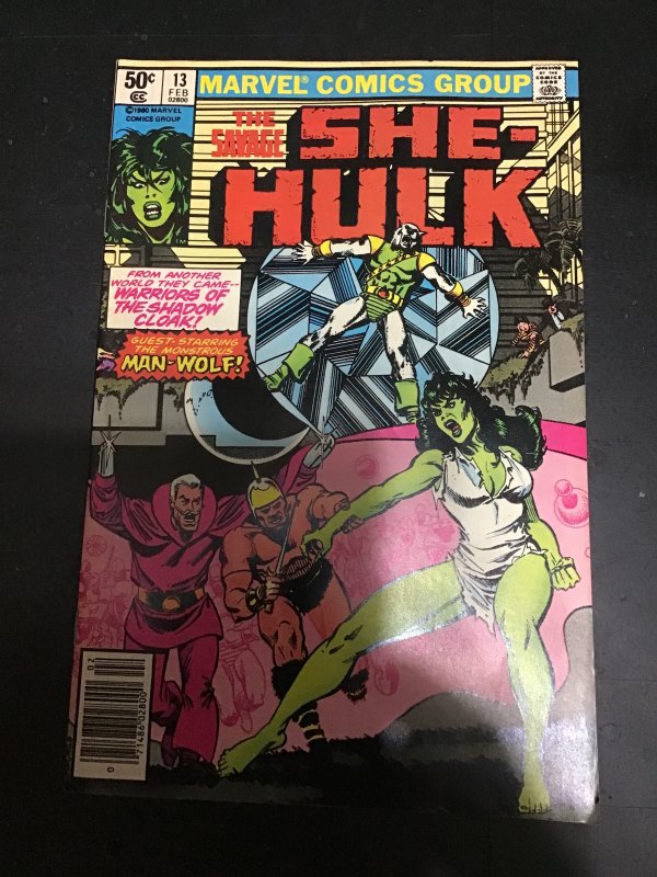 The Savage She-Hulk #13 (1981) Hellcat, Man-Wolf! High-Grade key! VF/NM Wow!