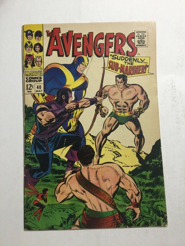 Avengers 40 Fn- Fine- 5.5 Marvel Comics