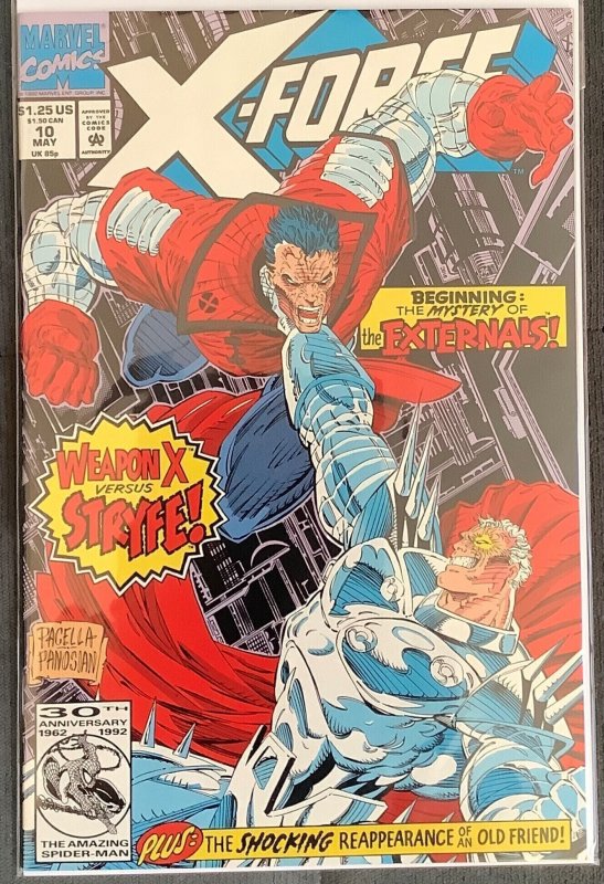 X-Force #10 Direct Edition (1992) 5th app of Deadpool; 1st app of The Externals