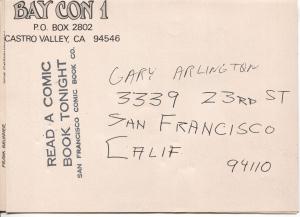 Bay Con 1 Memorabilia Lot-San Francisco Comic History-Gary Arlington-FN