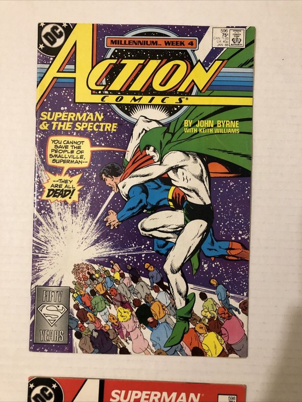 Action Comics #596 598 599 & 600 Lot Of 4