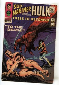 TALES TO ASTONISH #80--SUB-MARINER--HULK--MARVEL--comic book