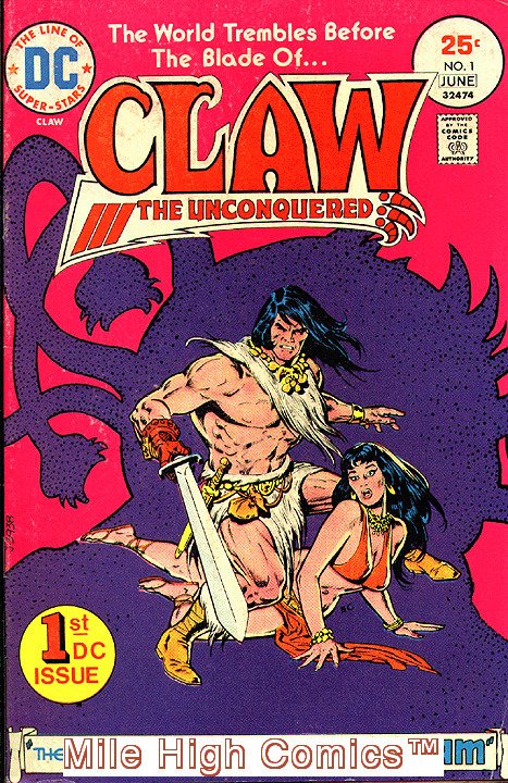 CLAW (1975 Series) #1 Fair Comics Book 