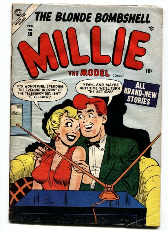 Millie the Model #58 1955-Headlight / TV cover Decarlo-Paperdolls-Atlas