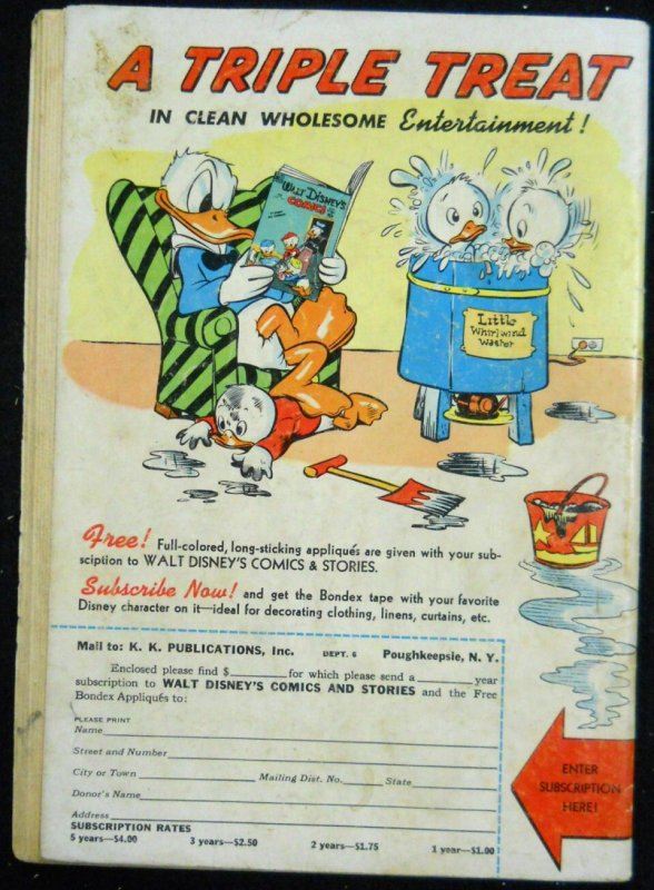 WALT DISNEY'S COMICS & STORIES #'s 83, 114, 117 CARL BARKS DONALD DUCK