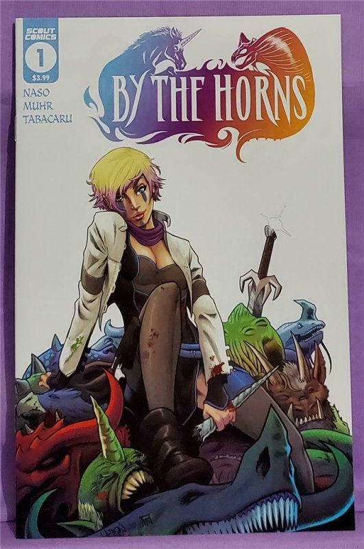 BY THE HORNS #1 - 8 with Regular and Variant Covers (Scout, 2021)! 850015763359