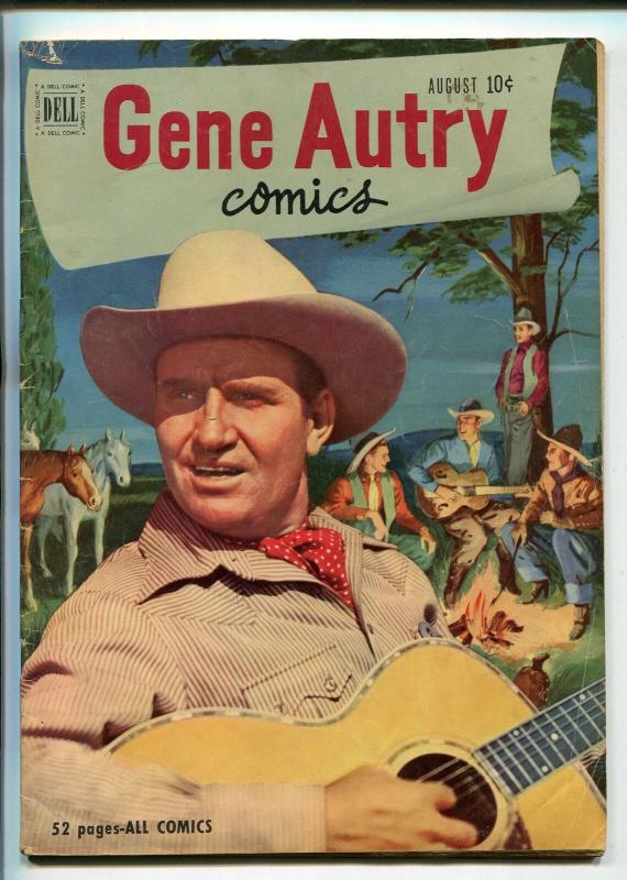 GENE AUTRY #54-1951-DELL-WESTERN-PHOTO COVERS-MOVIE-TV-vg