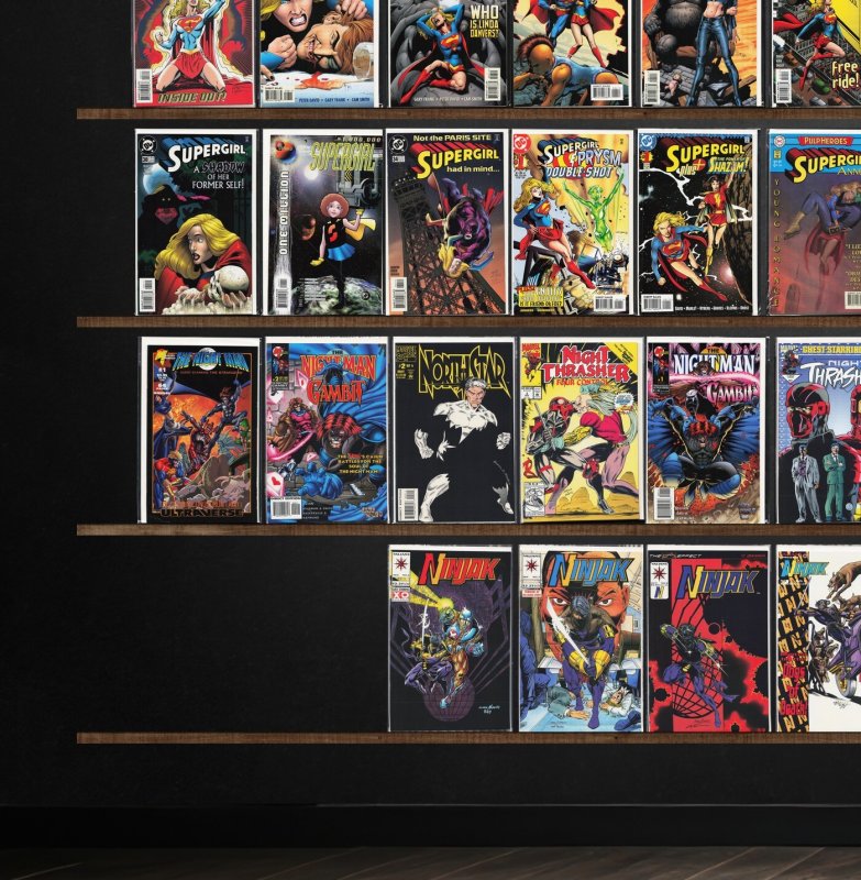 Huge Lot 150+ Comics with Supergirl, Ninjak, Superman, Superboy & More!