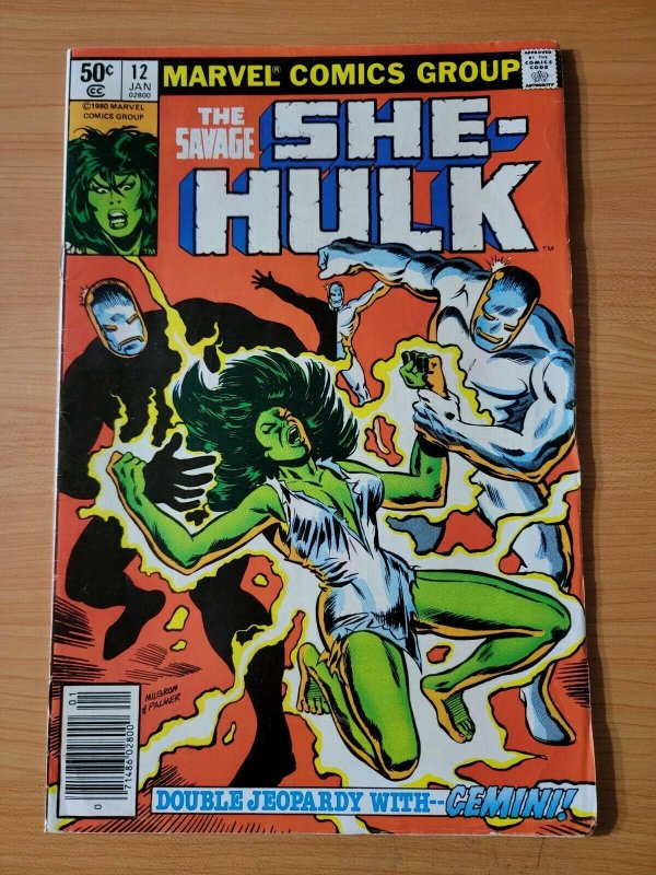 Savage She-Hulk #12 Newsstand Variant ~ VERY FINE VF ~ 1981 Marvel Comic