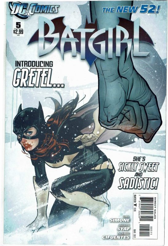 Batgirl #5 (2012 v4) Gail Simone Adam Hughes 1 Gretel NM-