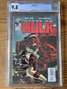 Hulk #15 CGC 9.8 1st App. of Red She-Hulk! DISNEY+ SHE-HULK! MCU Soon 2009