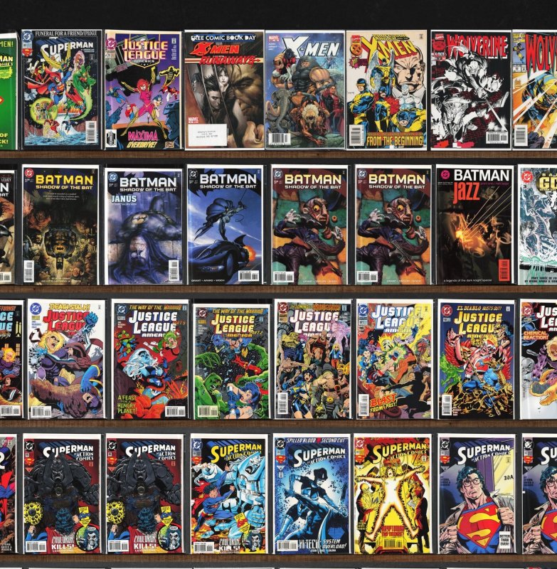 Huge Lot 150+ Comics with Action Comics, Justice League America, X-Men & More!