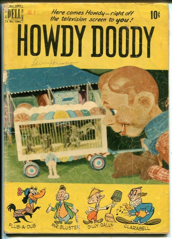 Howdy Doody #2 1950-Dell-Based on the TV series-photo cover-G