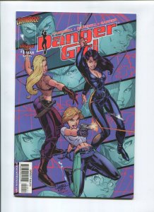 1998 DANGER GIRL #1 (NM-) CAMPBELL COVER