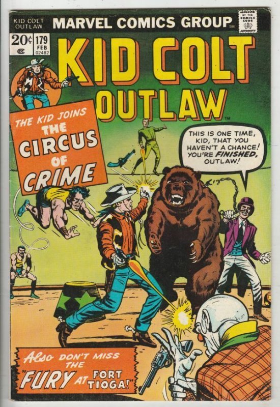 Kid Colt Outlaw # 179 Strict NM- Jack Keller, Wyatt Earp & Doc Holiday story