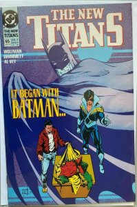 The new titans #65 9.0 NM (1990)