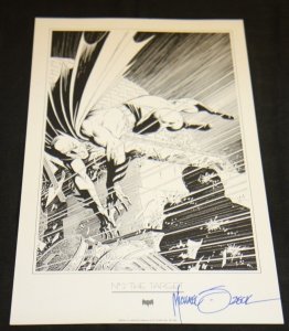 MIKE ZECK BATMAN SIGNED PLATE