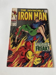 Iron Man 3 Very Good/Fine Vg/Fn 5.0 Foxing 1968 Marvel