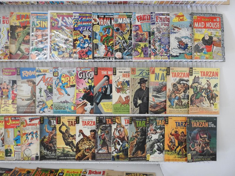 Huge Lot 140+ Low Grade Comics W/ Adventure Comics, Tarzan, +More! See desc