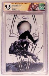 The Amazing Spider-Man #1 (2018) CGC 9.8 Crain Variant Cover D, signed by Crain!