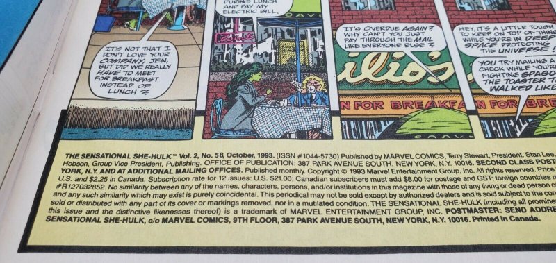 Sensational She-Hulk #58 (Marvel) (1993) - MOON KNIGHT/ELECTRO Appearance- NM+ 
