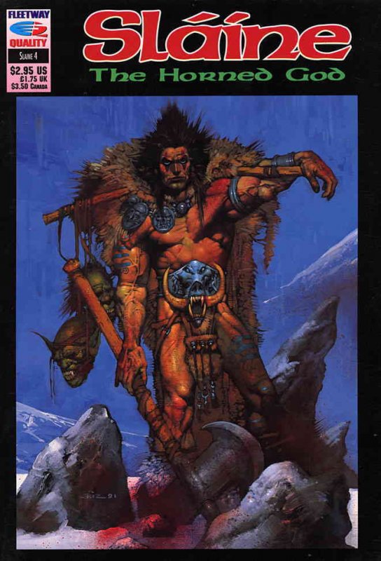 Slaine the Horned God #4 VF/NM ; Fleetway Quality | Simon Bisley