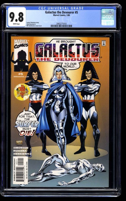 Galactus the Devourer #5 CGC NM/M 9.8 White Pages