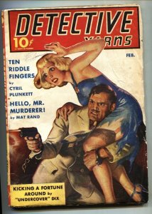 DETECTIVE YARNS 1941 Feb-Spicy cover-Hardboiled Pulp Fiction